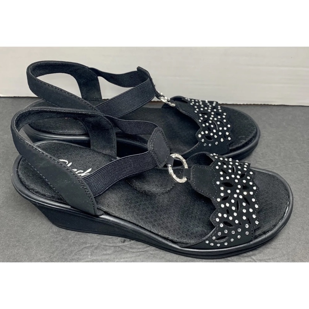 Skechers  Cali with Memory foam wedges black size 9.5 style #38558